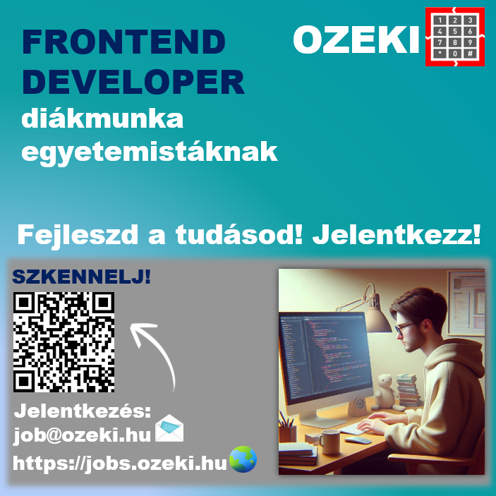 Frontend developer - Diákmunka ősztől