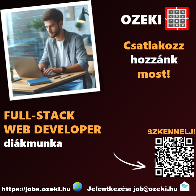 Full Stack developer – Diákmunka ősztől