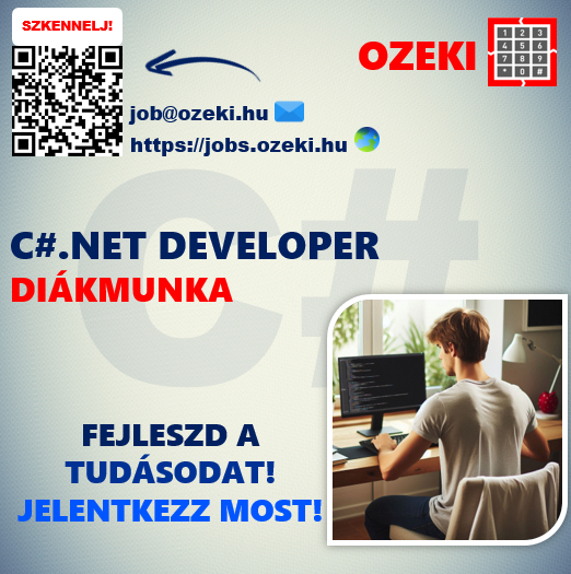 Junior C#.net szoftverfejlesztő – Diákmunka ősztől - Ozeki Kft.