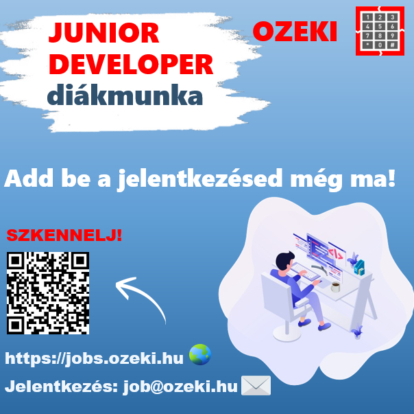 Junior fejlesztő - Diákmunka ősztől