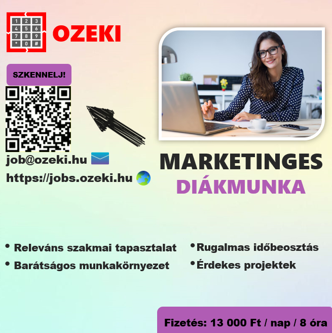 Junior online marketing asszisztens – Diákmunka ősztől