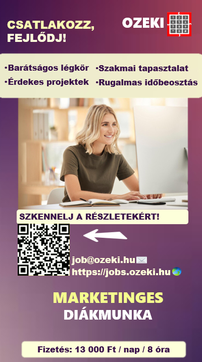 Junior online marketing asszisztens - Dolgozz ősztől az Ozekinél!