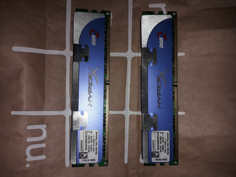 Kingston HyperX ddr2 ram (2x1 GB)