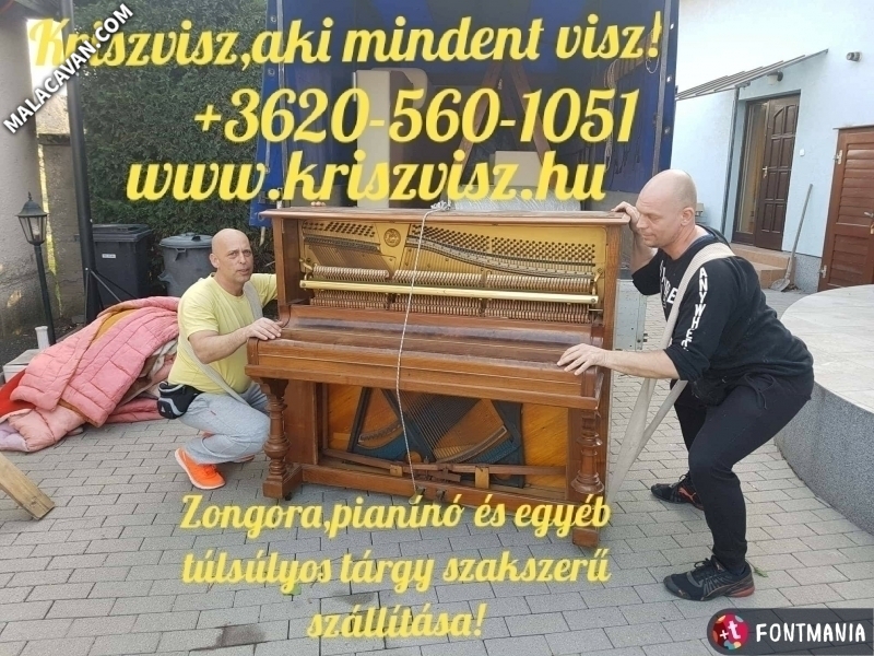Minőségi költöztetés,precíz zongoraszállítás olcsón! 06205601051