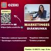 
Junior online marketing asszisztens – Diákmunka

Az Ozeki Kft. – Magyarország egyik legismertebb szoftvercége -  aktív hallgatói jogviszonnyal rendelkező, marketing vagy más gazdasági szakon tanuló hallgatóknak kínál marketinges diákmunka lehetőséget.

A feladatok közé onli